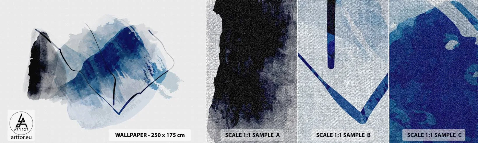 Fotótapéta Minta Premium Canvas - Jéghegy - Absztrakció, Darab, Modern művészet - 100x30 cm