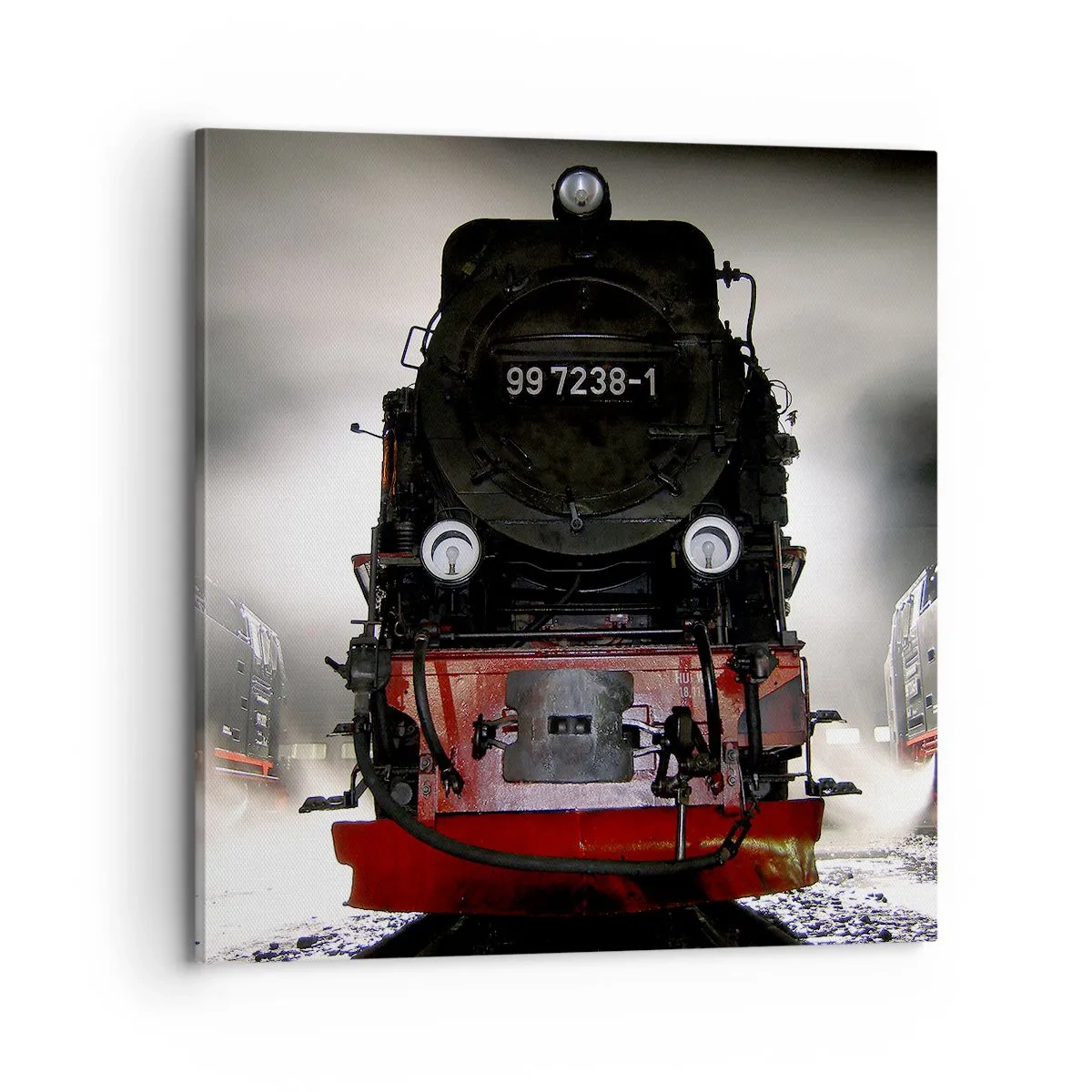 Vászonkép - Áll és zihál, zihál és fúj - 70x70 cm