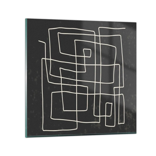 Üveg kép - Nem olyan egyszerű - 40x40 cm