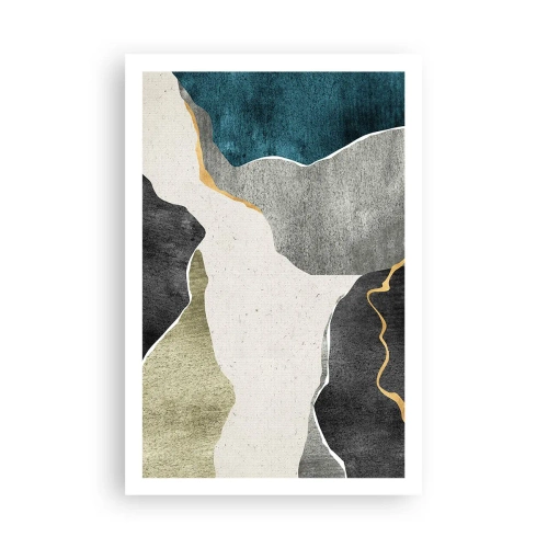 Poszter - Mozaik kompozíció aranyszállal - 61x91 cm