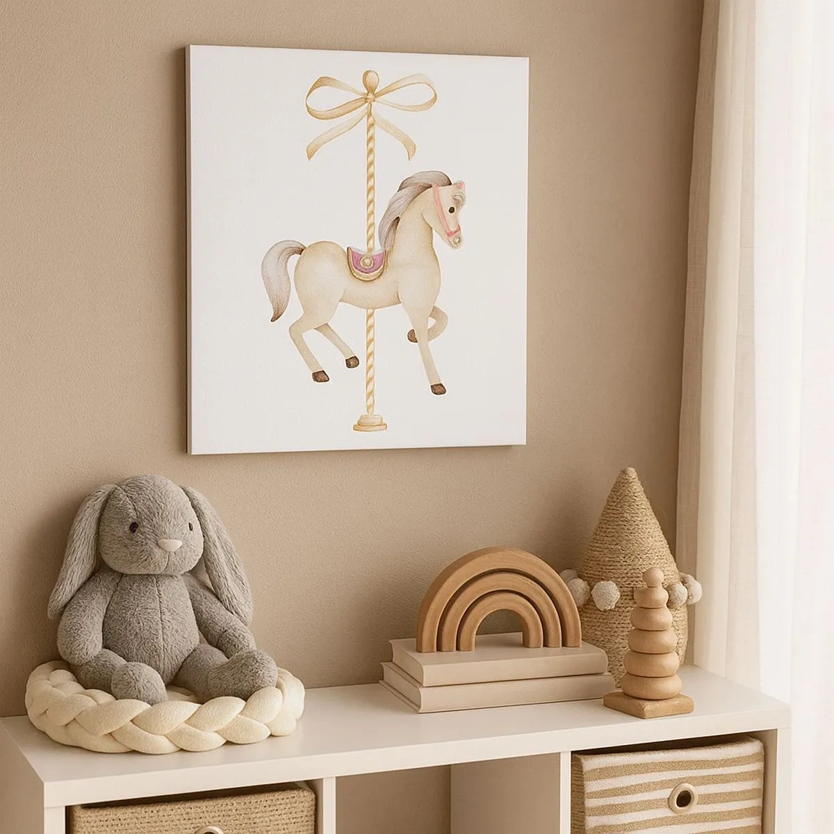 Vászonkép - Kecses vágtával - 30x30 cm