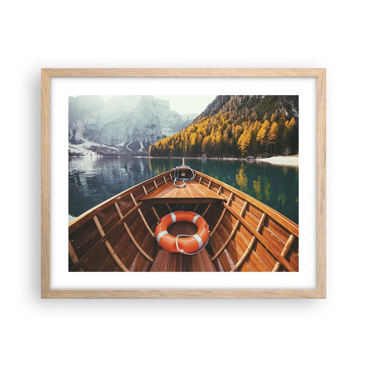 Poszter világos tölgy keretben - Hegyi kirándulás - 50x40 cm