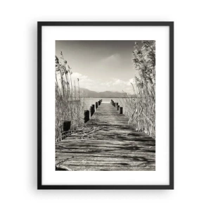 Poszter fehér keretben - A fű csendjében - 40x50 cm