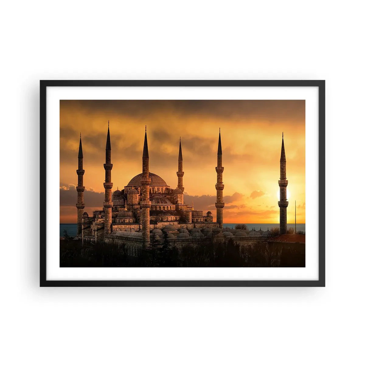 Poszter fehér keretben - Isten hatalmas - 70x50 cm