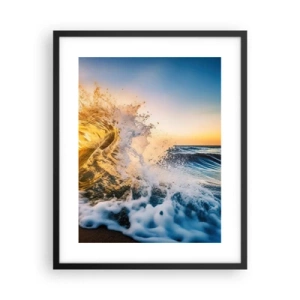 Poszter fehér keretben - Játék a homokban - 40x50 cm