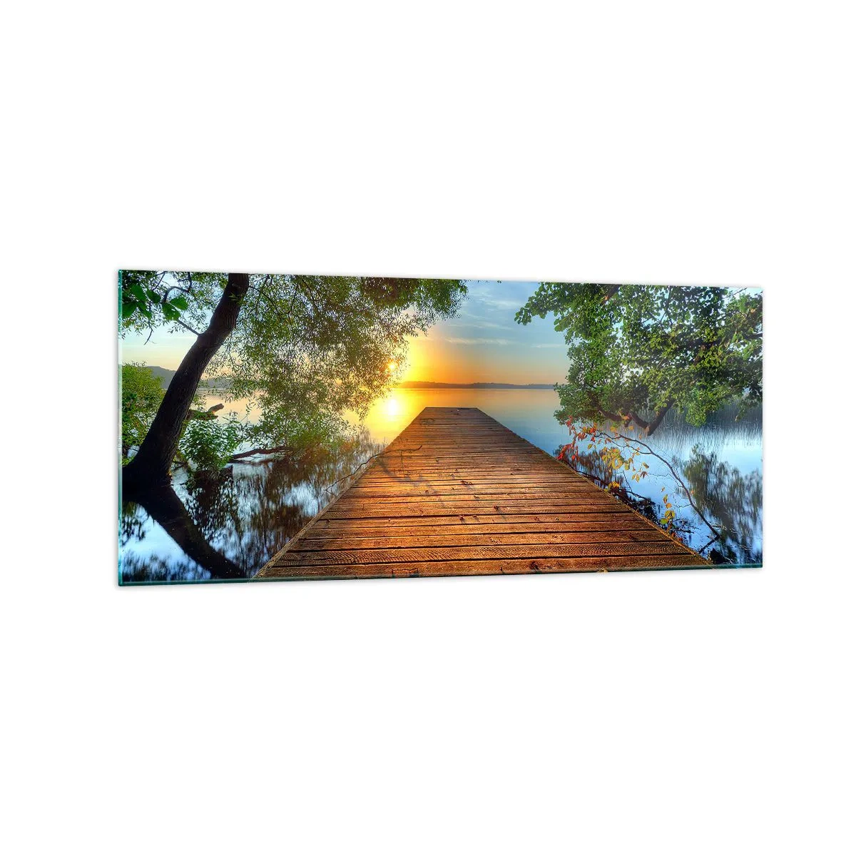 Üveg kép - Ne siess, ülj le - 120x50 cm