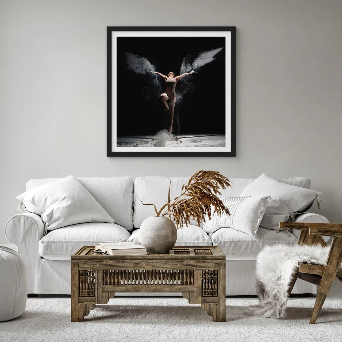 Poszter fehér keretben - Elfek léteznek - 60x60 cm