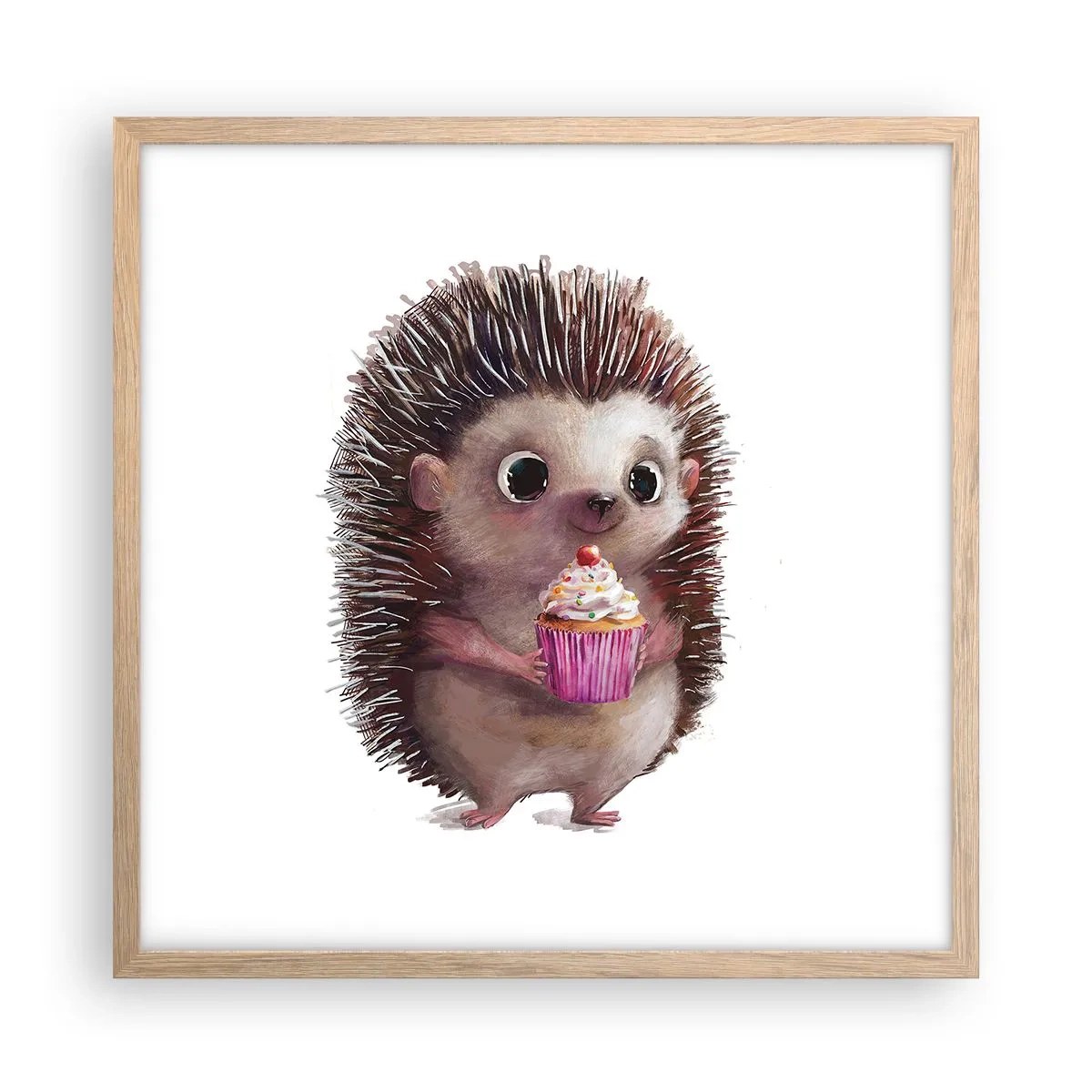 Poszter világos tölgy keretben - Ünnep van minden nap - 50x50 cm