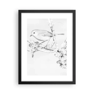 Poszter fehér keretben - Téli reggel - 30x40 cm