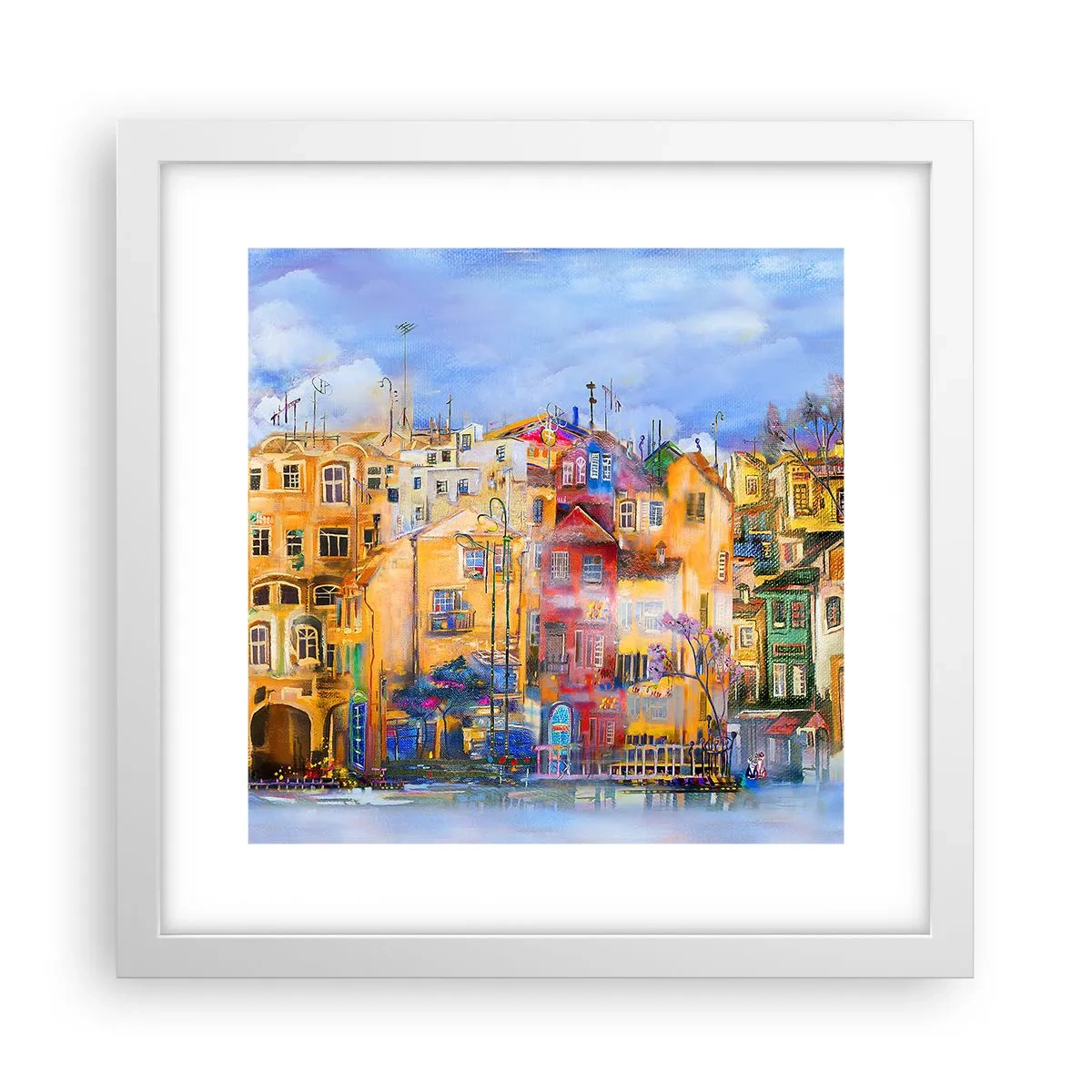 Poszter fekete keretben - Együtt vagyunk - 30x30 cm