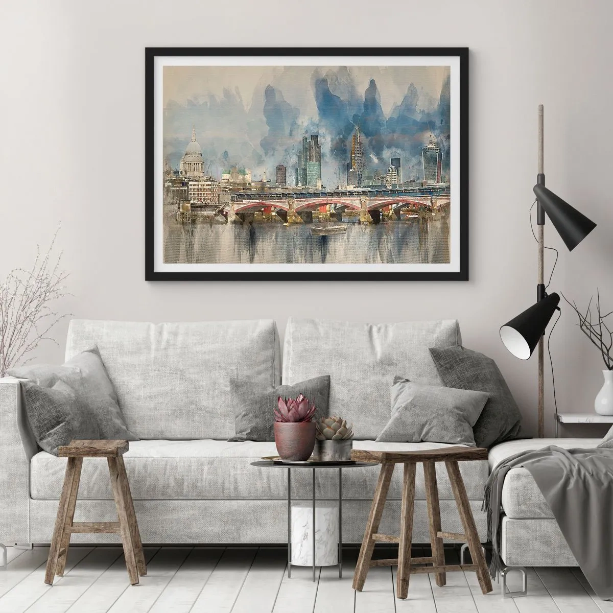 Poszter fehér keretben - London teljes pompájában - 70x50 cm