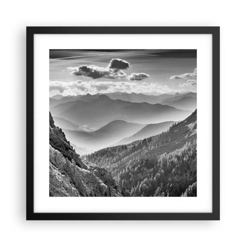 Poszter fehér keretben - Egészen a horizontig - 40x40 cm