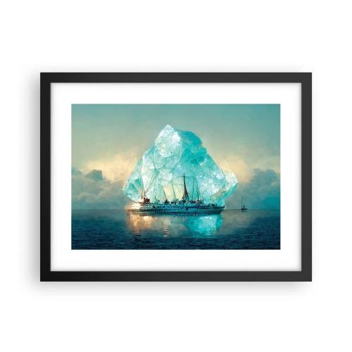 Poszter fehér keretben - Sarkvidéki gyémánt - 40x30 cm