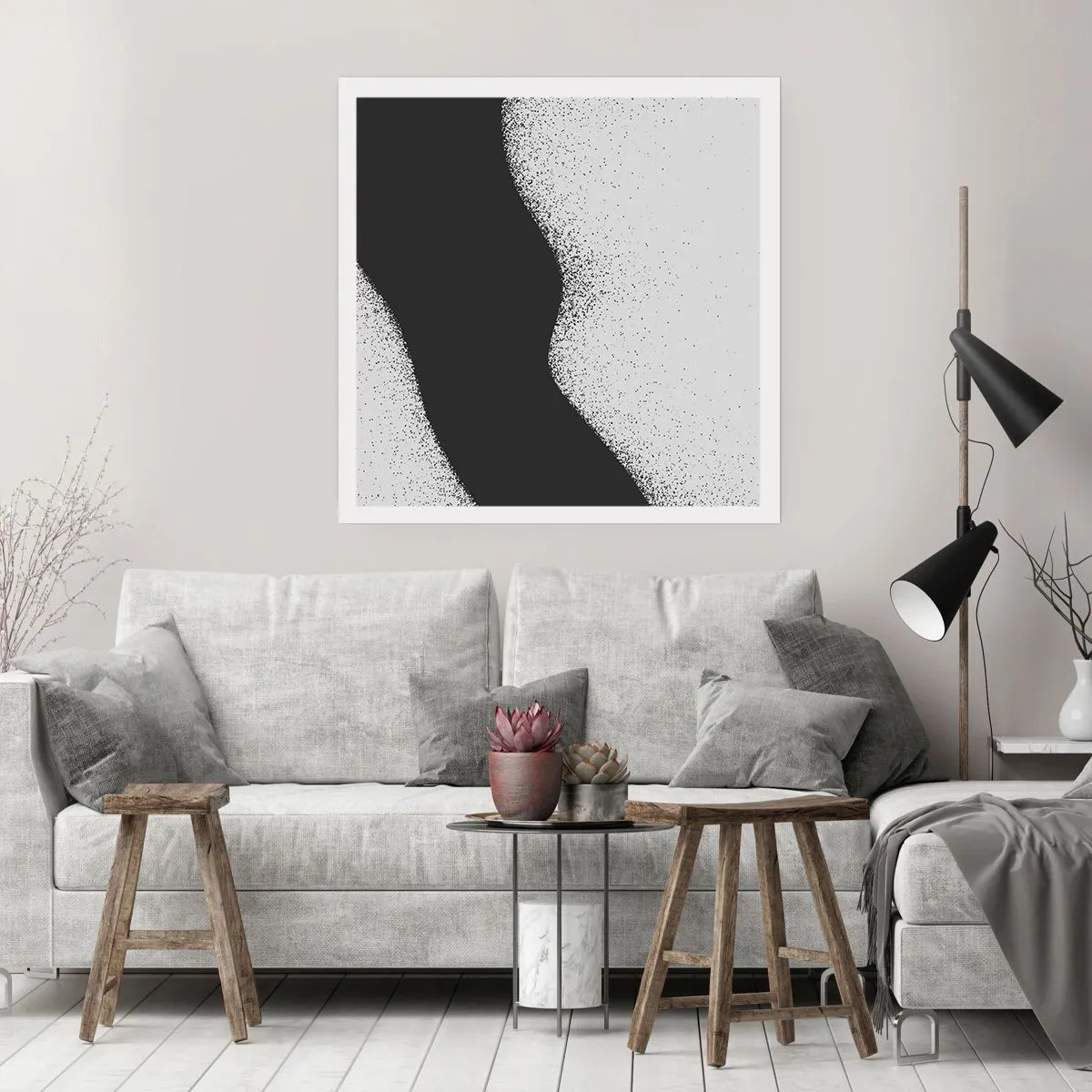 Poszter - Folyékony egyensúly - 40x40 cm