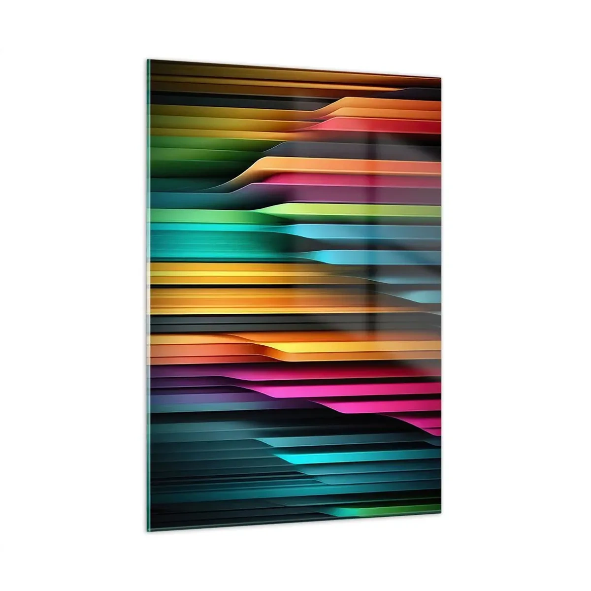 Üveg kép - Fényorgonák - 50x70 cm