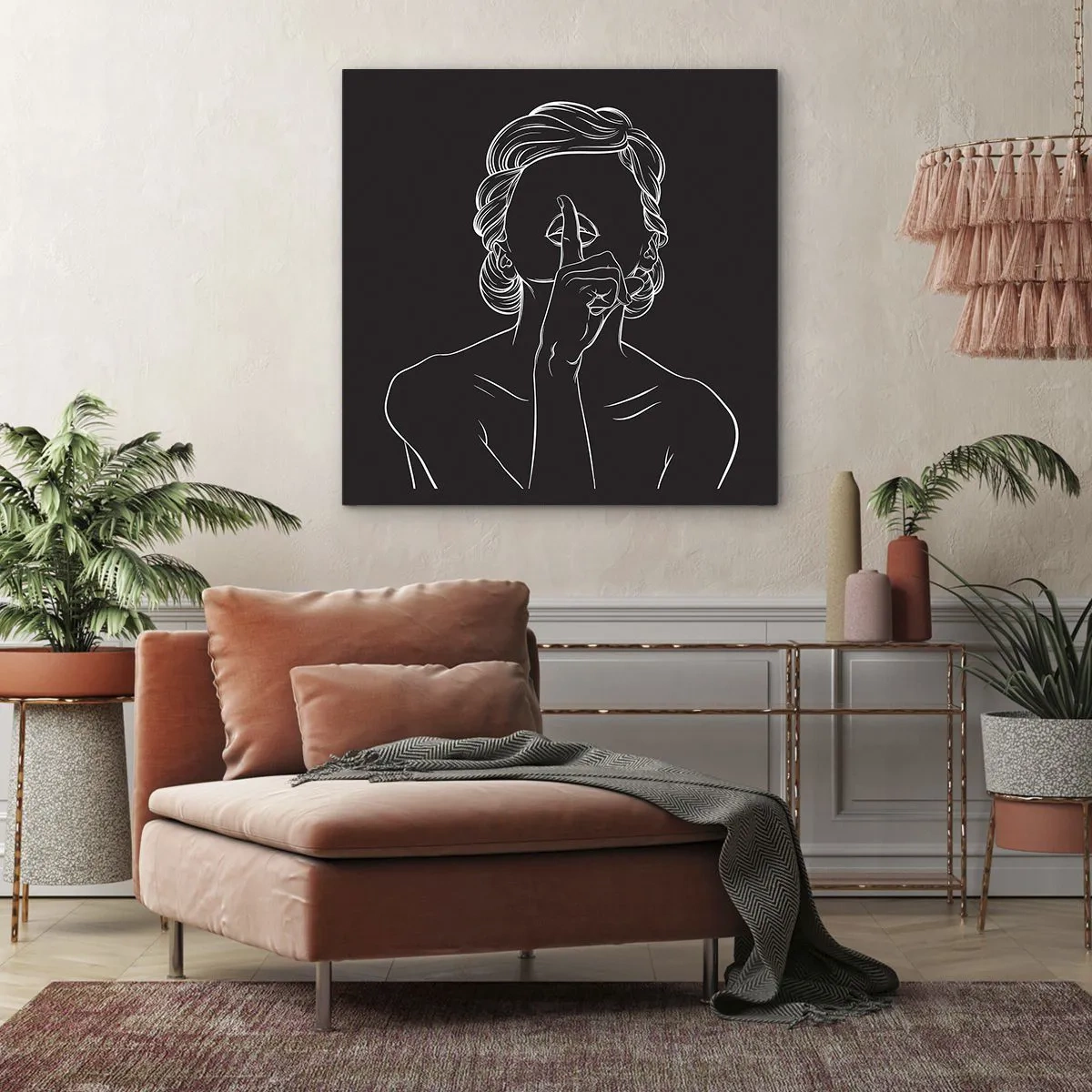 Vászonkép - A szépség csendben virágzik - 40x40 cm