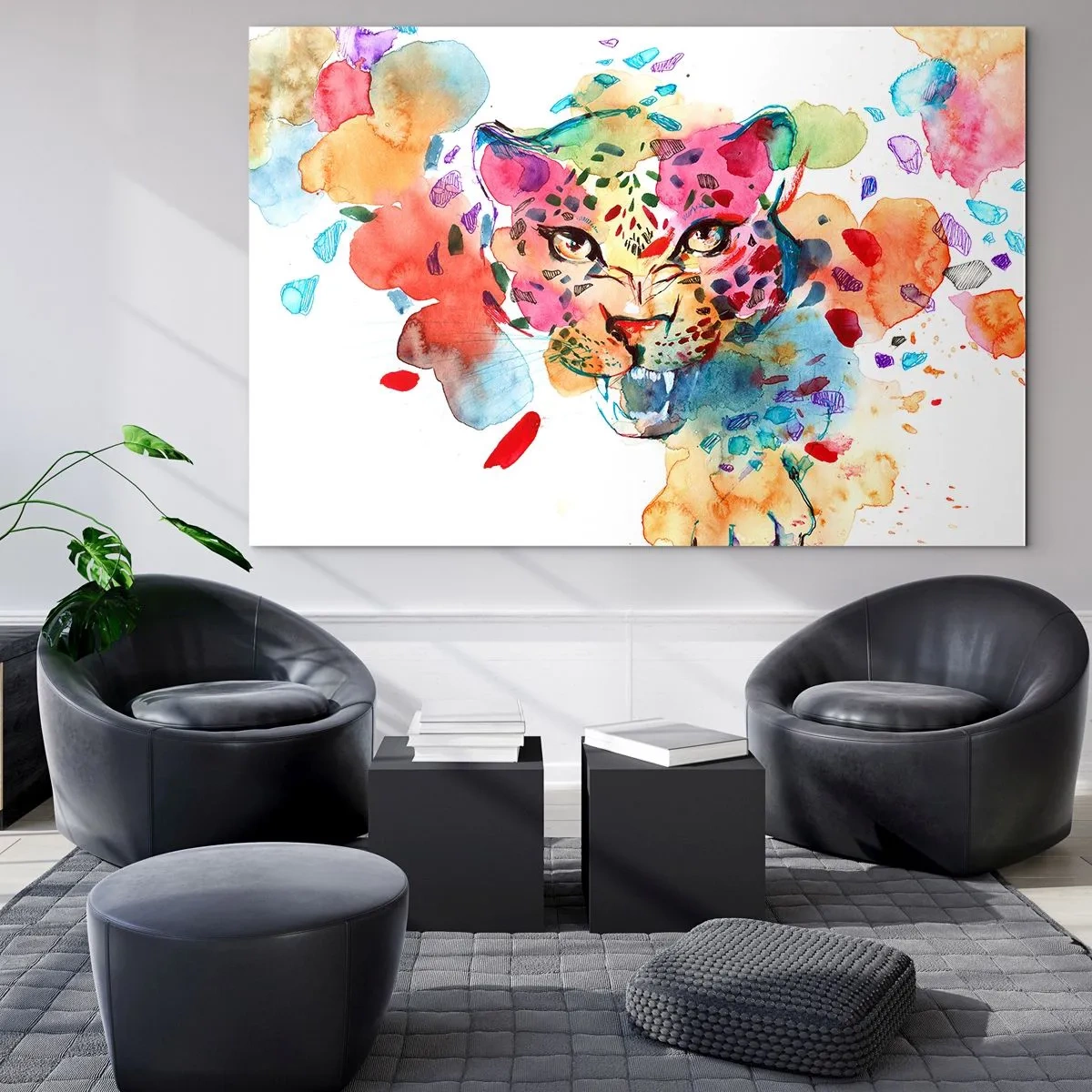 Üveg kép - Szépség és a szörny - 120x80 cm