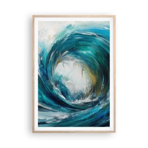 Poszter világos tölgy keretben - Tengeri portál - 70x100 cm