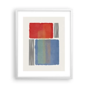 Poszter fekete keretben - A geometria szelleme és betűje - 40x50 cm