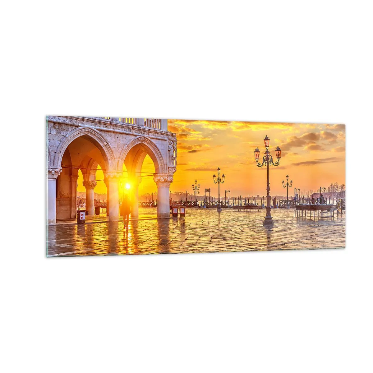 Üveg kép - Hol van mindenki? - 100x40 cm