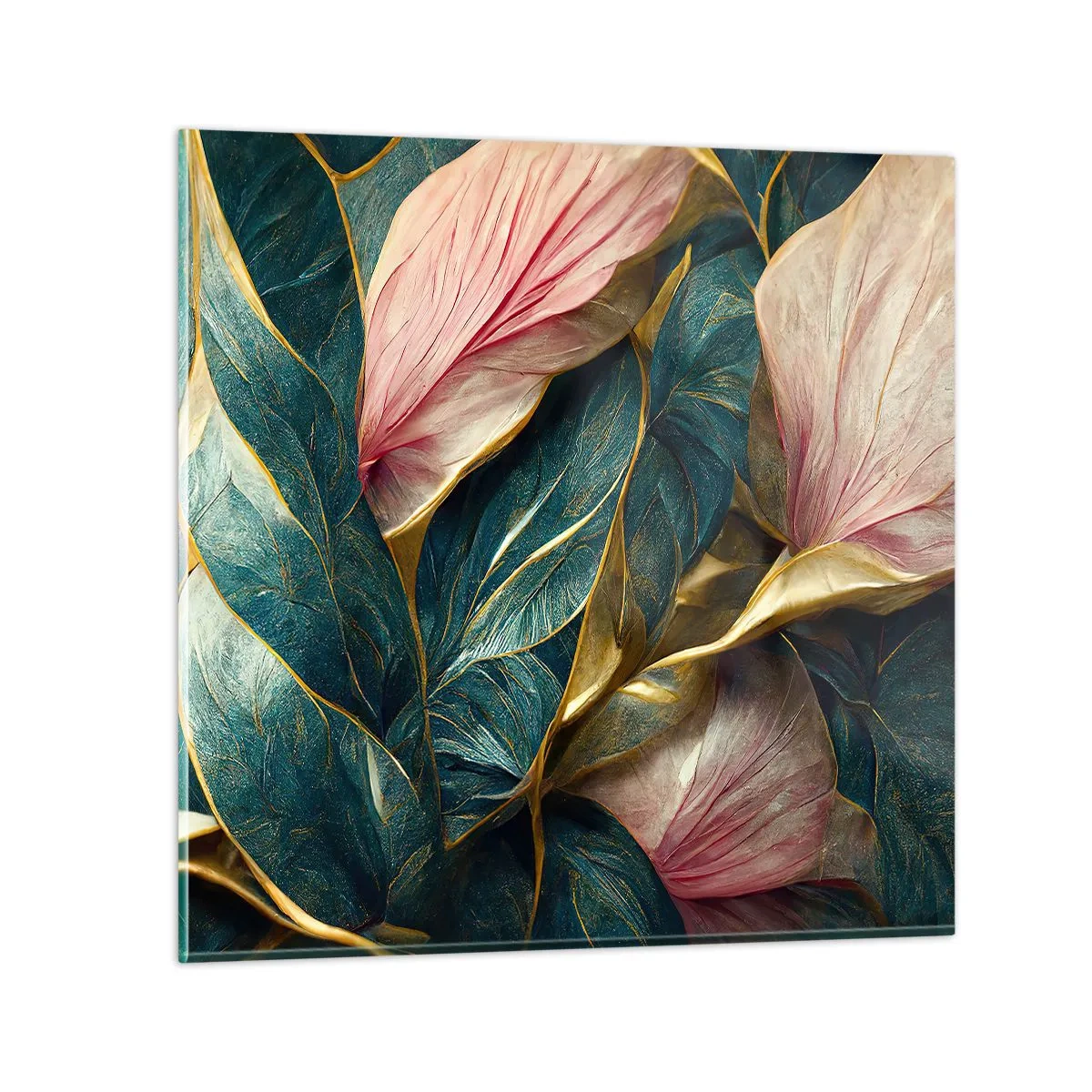 Üveg kép - Természetes elegancia és stílus - 30x30 cm