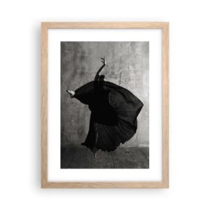 Poszter világos tölgy keretben - Szenvedélyes pas - 30x40 cm