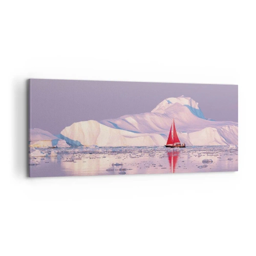 Vászonkép - A vitorla melege, a jég hidege - 100x40 cm
