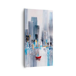 Vászonkép - Metropolis az öböl mellett - 65x120 cm