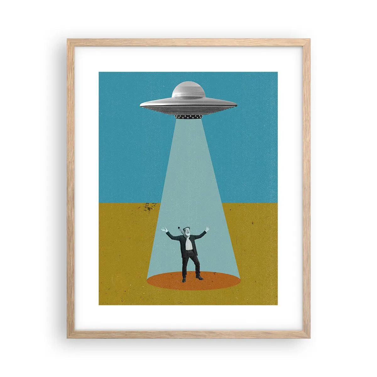 Poszter világos tölgy keretben - Közeli találkozás - 40x50 cm