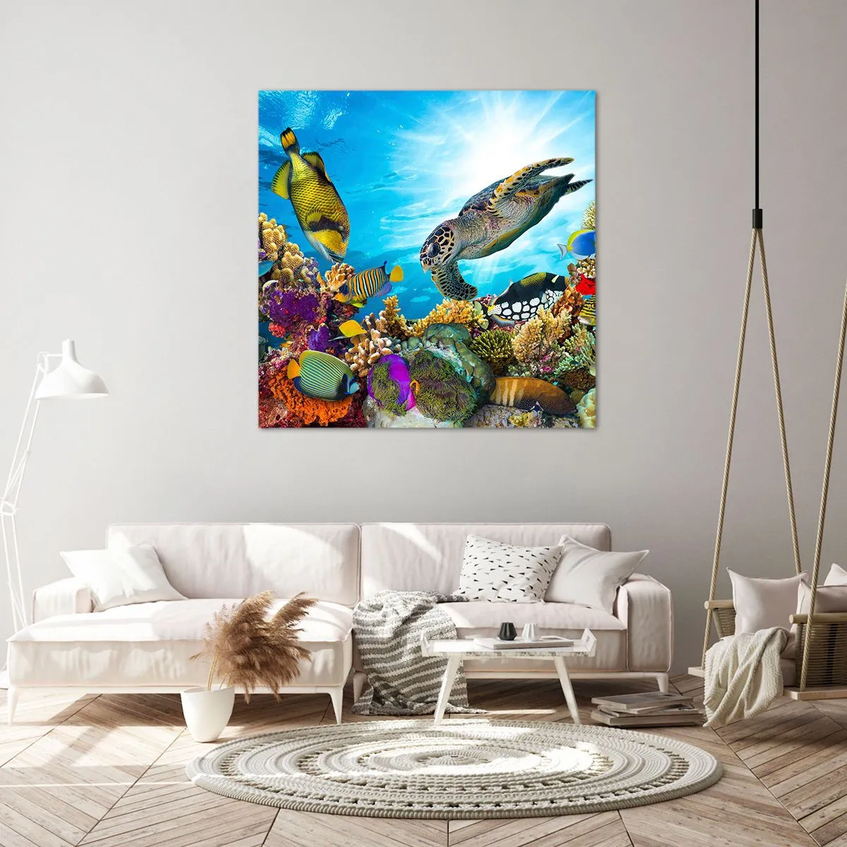 Vászonkép - Korall sétány - 50x50 cm