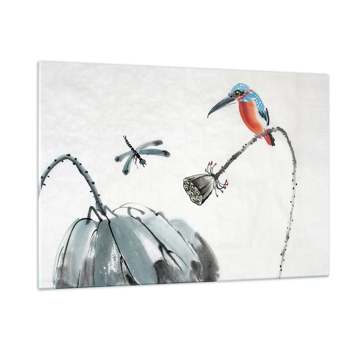 Üveg kép - A rét élete - 120x80 cm