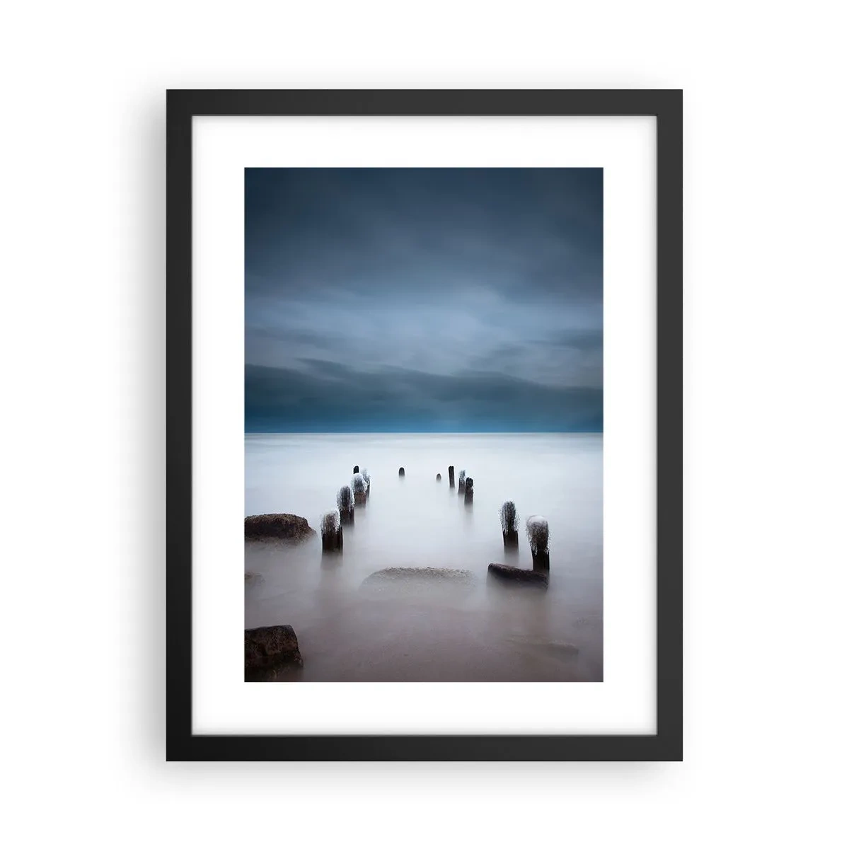 Poszter fehér keretben - Töprengő tó - 30x40 cm