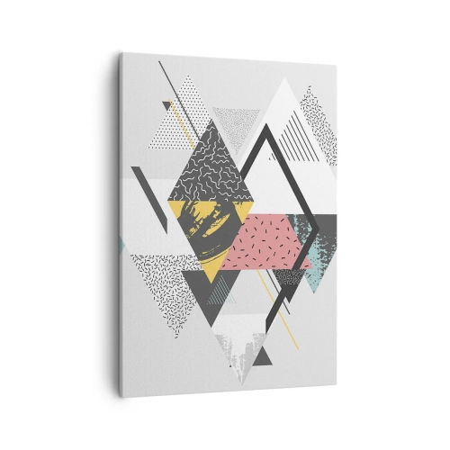 Vászonkép - Variáció háromszögön és rombuszon - 50x70 cm
