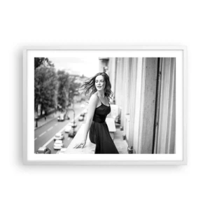 Poszter fekete keretben - Biztosan párizsi - 70x50 cm