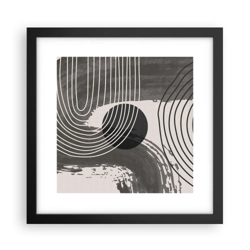 Poszter fehér keretben - Az ovális nyer - 30x30 cm