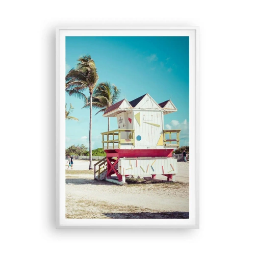 Poszter fekete keretben - Gyönyörű nap vár rád - 70x100 cm