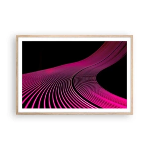 Poszter világos tölgy keretben - A fény sugárútján - 91x61 cm