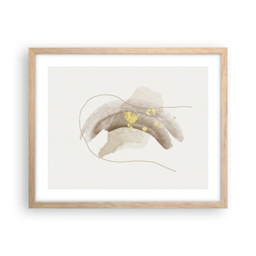 Poszter világos tölgy keretben - Megtalált az űrben - 50x40 cm