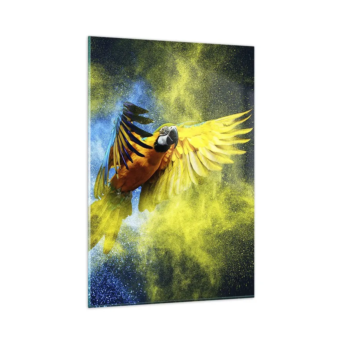 Üveg kép - A kék és arany porban - 80x120 cm