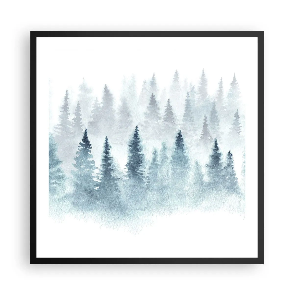 Poszter fehér keretben - Ködbe burkolózva - 60x60 cm