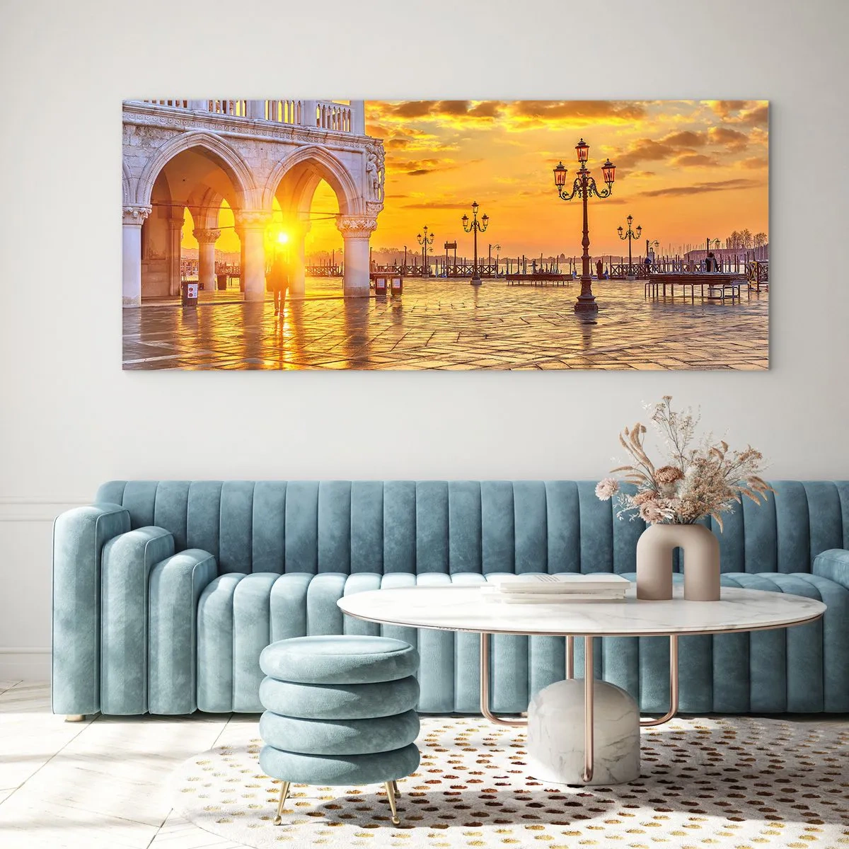 Üveg kép - Hol van mindenki? - 120x50 cm