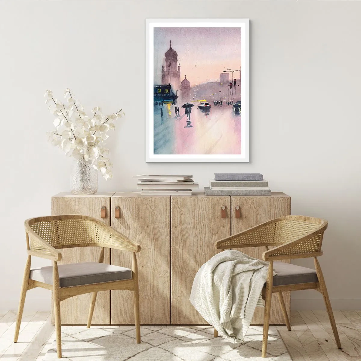 Poszter fekete keretben - Az esős ködben - 61x91 cm