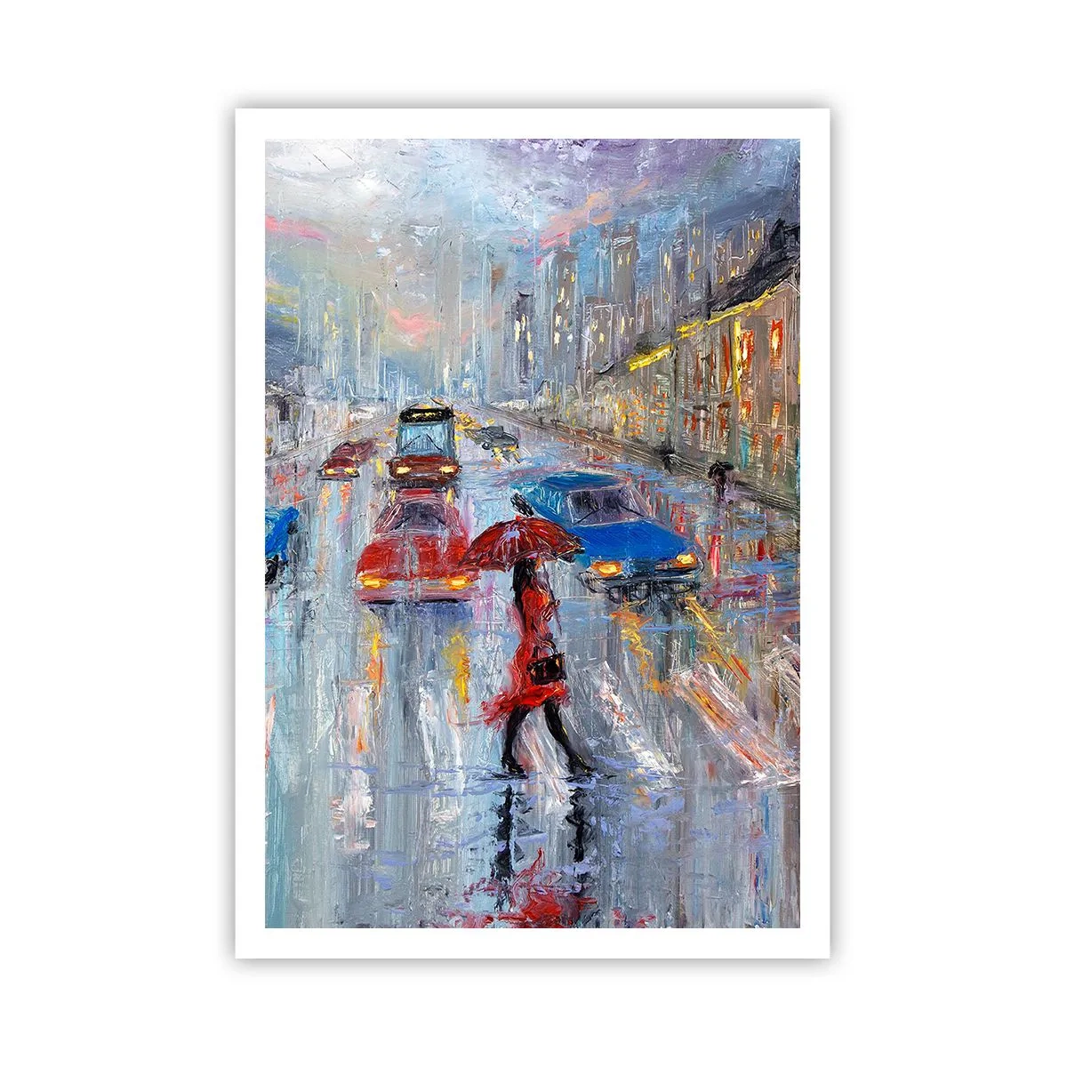 Poszter - Esős délután a városban - 70x100 cm