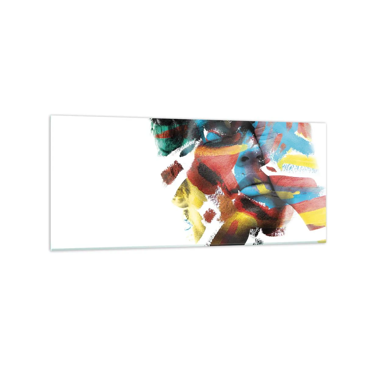 Üveg kép - Színes személyiség - 120x50 cm