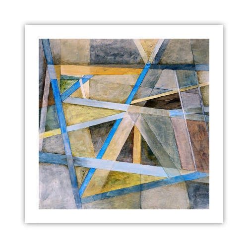 Poszter - Egyenesen vagy átlósan? - 50x50 cm