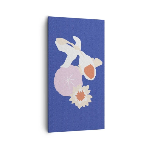 Vászonkép - Virágok és bimbók kompozíciója - 55x100 cm