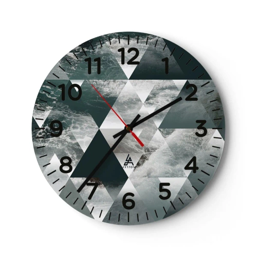 Falióra, Óra - Kristály perspektíva - 30x30 cm