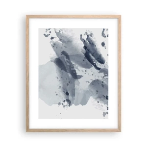 Poszter világos tölgy keretben - A víz természetének tanulmánya  - 40x50 cm