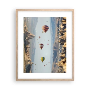 Poszter világos tölgy keretben - Itt minden lehetséges - 40x50 cm