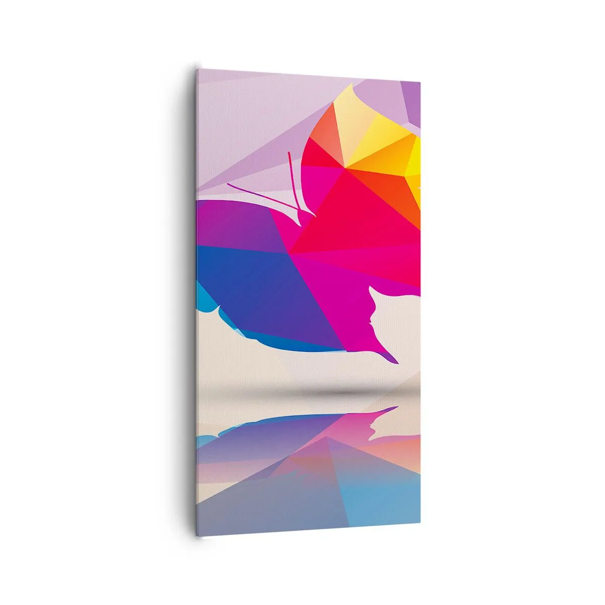 Vászonkép - Szivárvány pillangó - 65x120 cm